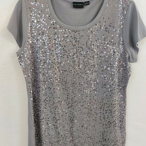 Sz-Large Tribal Sequin Tee